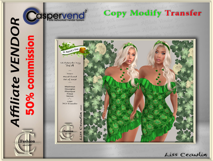 LC Affiliate Vendor [St. Patrick's Day] - Dea Dress [1 vendo]