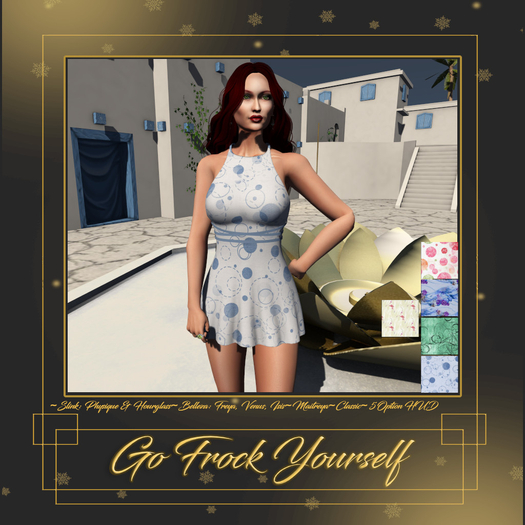 GFY-Felicia Tied Mini Dress Delivery HUD {Wear}