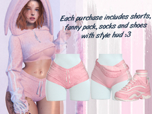 Lunar - Fany Shorts & Socks & Shoes - Dawn