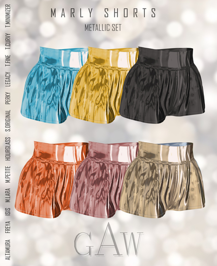GAW Marly Shorts Metallic Set