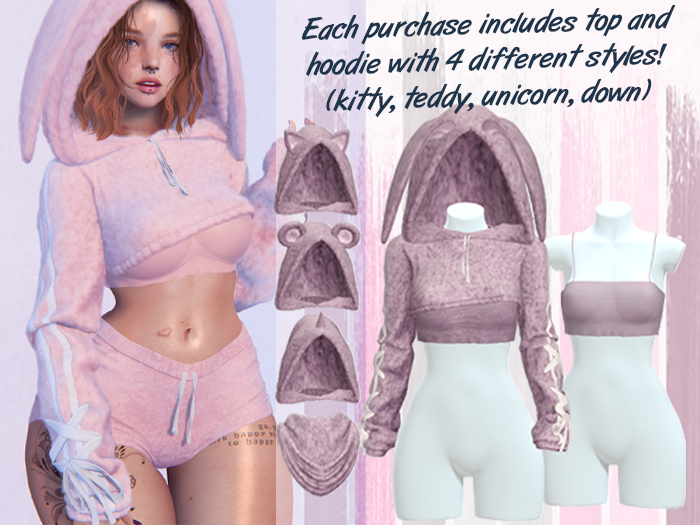Lunar - Fany Top & Hoodie - Dusk