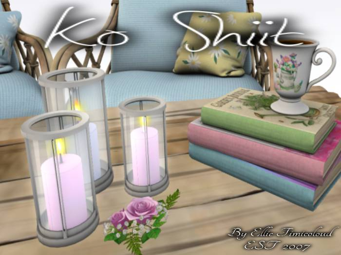 [KO SHIIT] Dawn Patio Set Blue