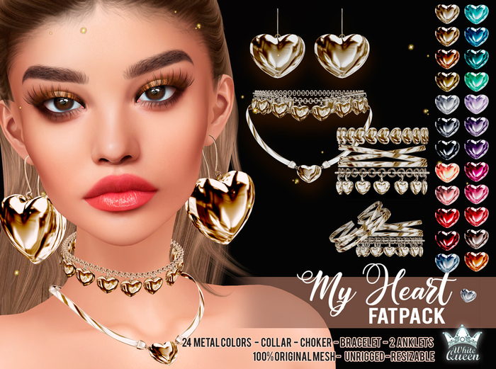 My Heart jewelry Set Collection - White Queen