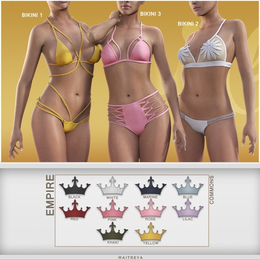 #EMPIRE - SF - Bikini 3 - khaki