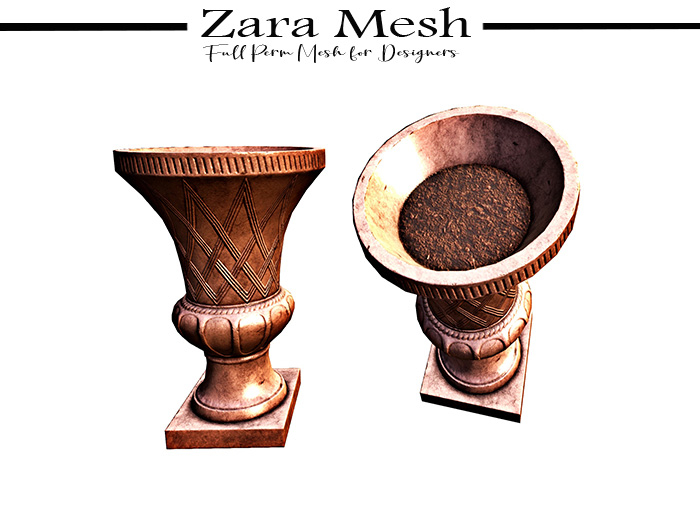 Zara Mesh - Decorative Vase - FULL PERM MESH