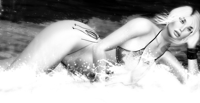 {Caress} Side Lay Beach Pose