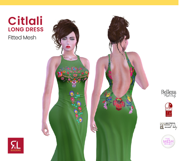 Citlali Long Dress (Green)