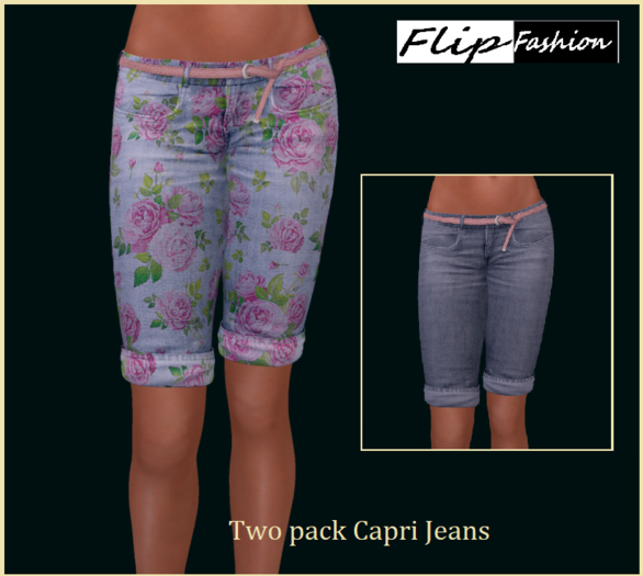 TWO PACK CAPRI JEANS FOR MAITREYA LARA