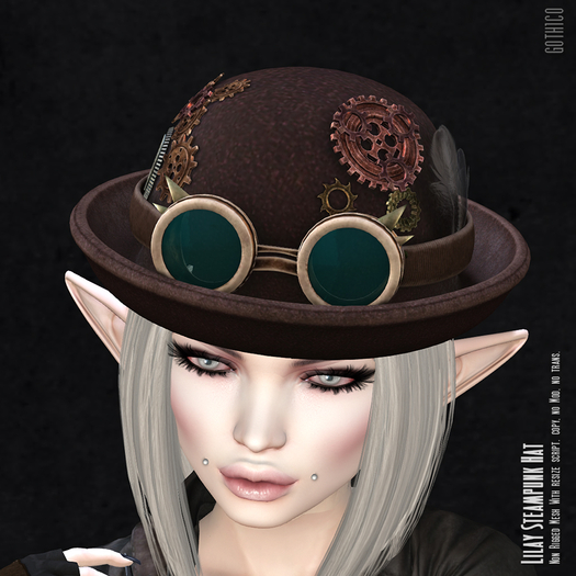 Goth1c0: Lilay Steampunk Hat