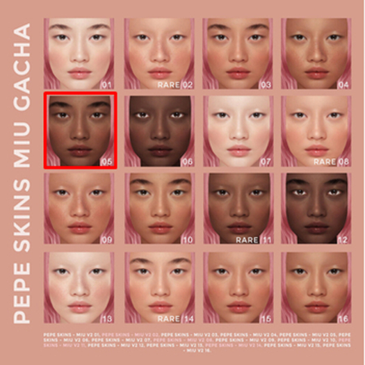 Pepe Skins - Miu V2 / LE 02 Cake RARE