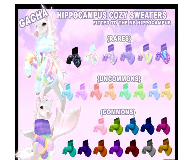 {NS} {UNCOMMON} TEAL PASTEL SWEATER Hippocampus