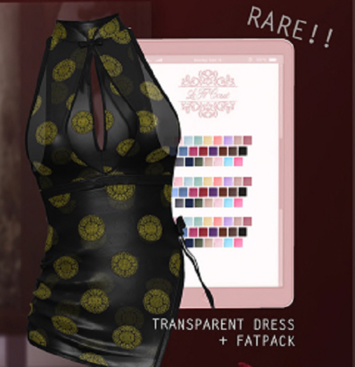 {le fil casse} Mei Transparent Dress Maitreya RARE + FATPACK HUD