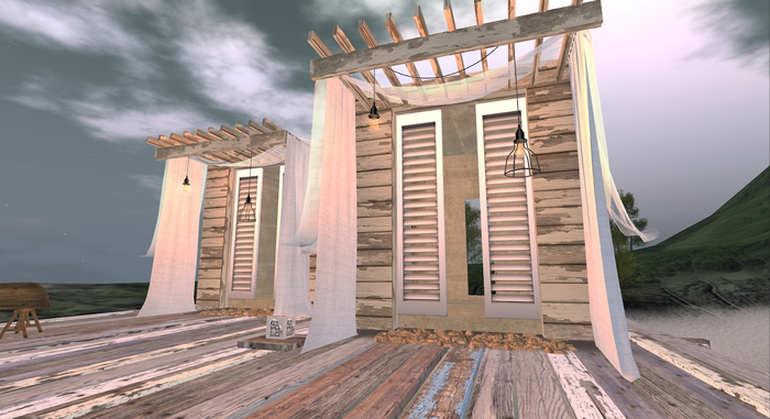 BACKDROP+ : Greek Beach Cabin