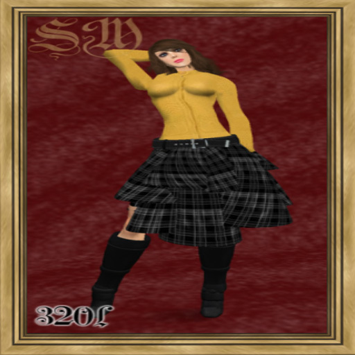 .::SM::. ALICE SUETER C BOTA AMRELO C PRETO full fenmale designer outfit - resell box -