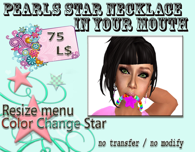 ~A~Pearls Star Necklace In Your Mouth