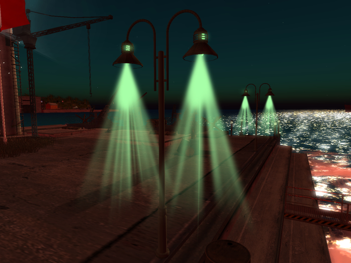 vintage street light set