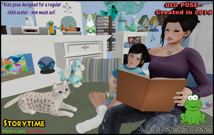 ! Whippersnappers ! - Storytime (Retired pose-half off price)