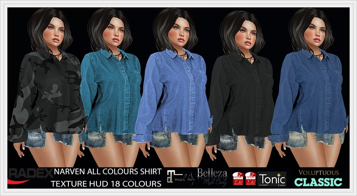 RADEX Mesh Narven All Colours Jean Shirt