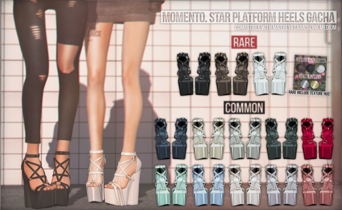 Momento. star platform heels marsala slink