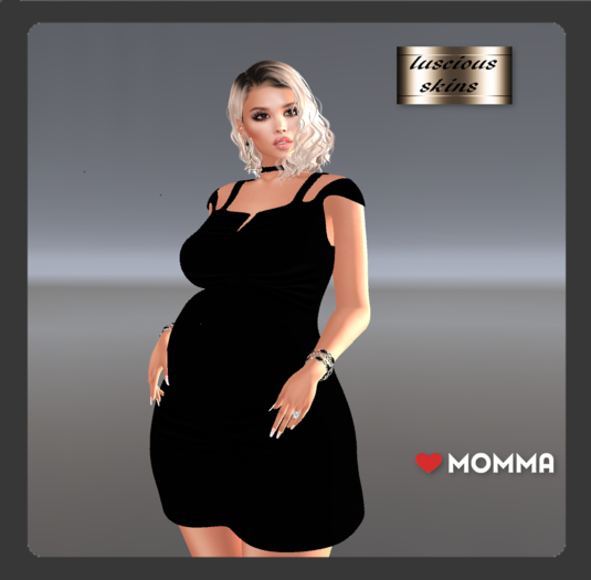 Lush  black  plain   dress for  LoveMomma