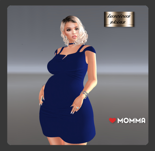 Lush navy plain dress for LoveMomma
