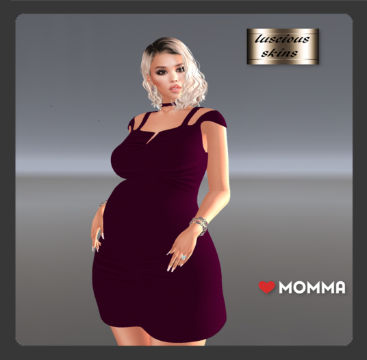 Lush plum dress plain for LoveMomma