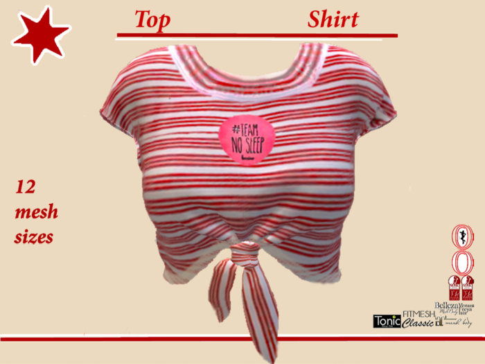 Top red stripes