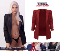 TETRA - Valerie Blazer + Hoodie & Shirt (Burgundy)