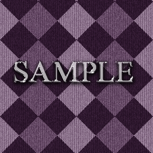 Zoy Texture [ DIAMOND KNIT 13 ] Seamless - Lavender