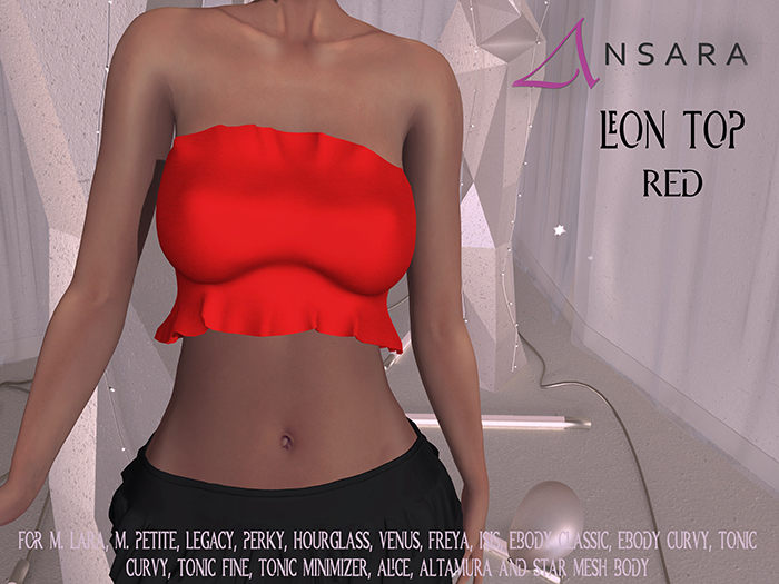Ansara - Leon Top - Red
