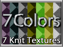 Zoy Texture [ DIAMOND KNIT 13 ] Seamless - 7 Colors