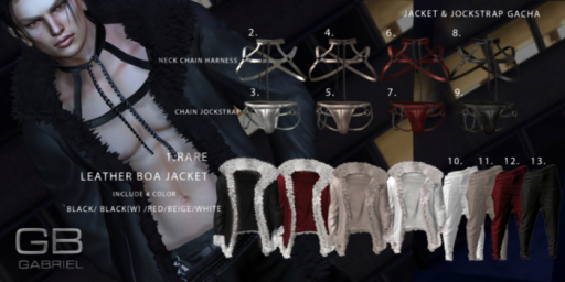 ::GB:: jacket & Jockstrap Gacha-SILVER(3 pieces)