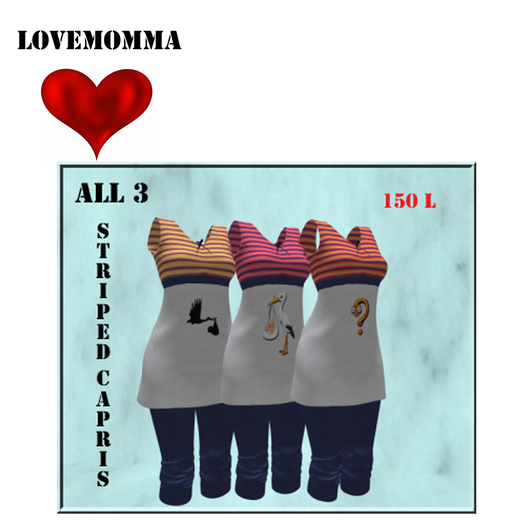 Striped Top Capri FatPack 3