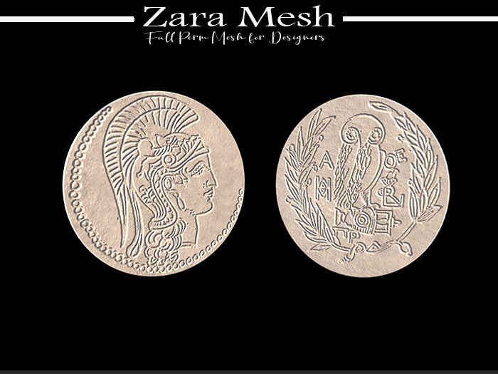 Zara Mesh - Greek - Ancient Coin - FULL PERM MESH