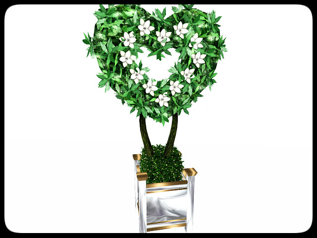 [AE] Wedding Store -Full Hearts Topiary  White