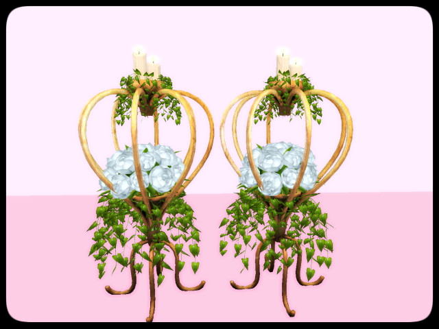 [AE] Wedding Store - Roses in Heart Cage Blue