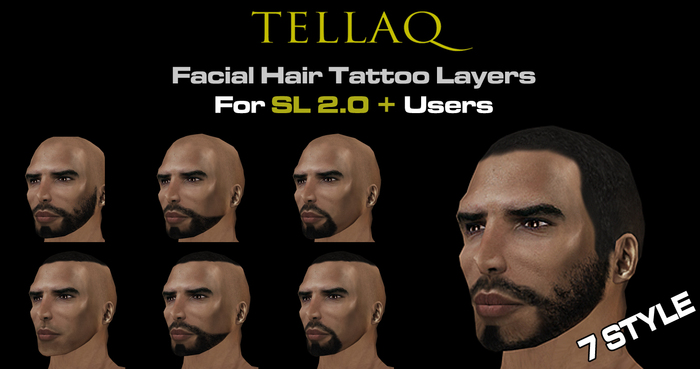 Tellaq Facial Hair Tattoo Layers