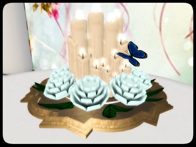 [AE] Wedding Store - Candle Bunch Centerpiece Blue