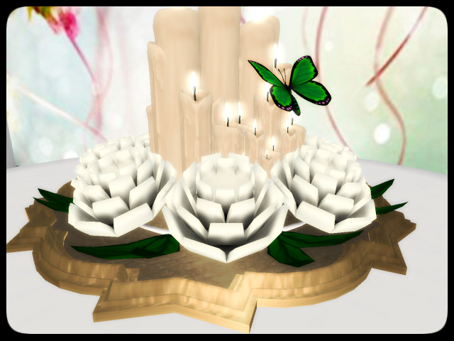 [AE] Wedding Store - Candle Bunch Centerpiece  White