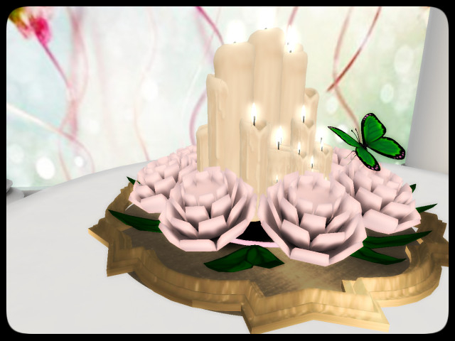[AE] Wedding Store - Candle Bunch Centerpiece  Pink