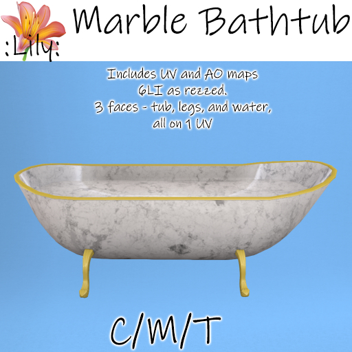 :LILY: Marble Bathtub