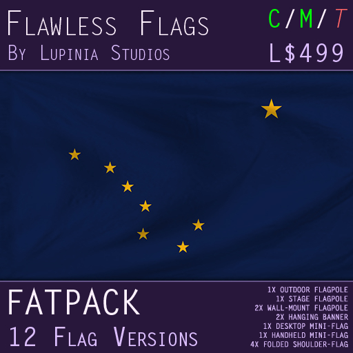 Alaska, USA Flag (Fatpack, 12 Versions)