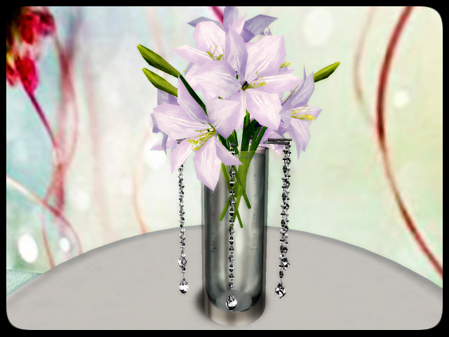 [AE] Wedding Store - Amour Lilies Centerpiece  Purple
