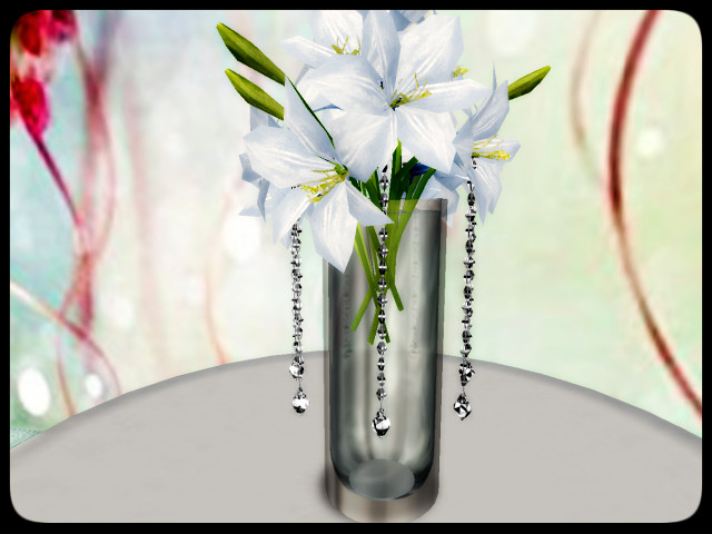 [AE] Wedding Store - Amour Lilies Centerpiece  Blue