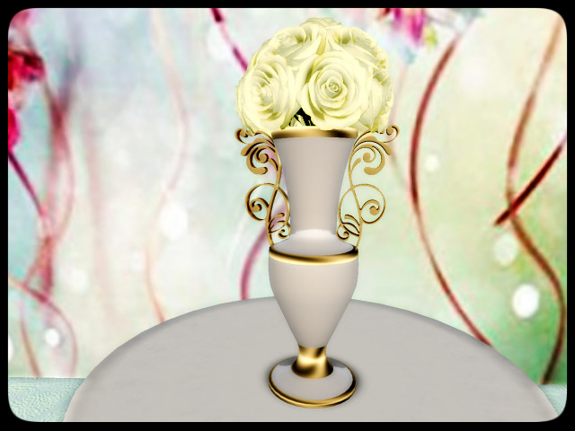 [AE] Wedding Store- Timeless Rose Vase Yellow