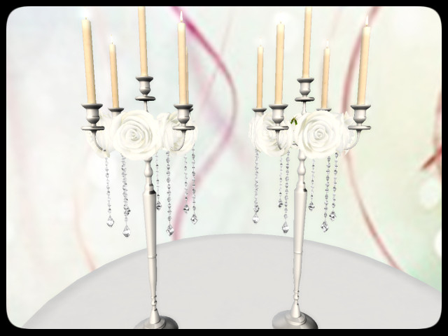[AE] Wedding Store- Timeless Table Candelabra  Silver