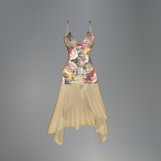 Cabbage Rose Ruched Belleza Dress