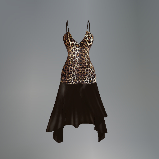 Leopard Ruched Slink Dress