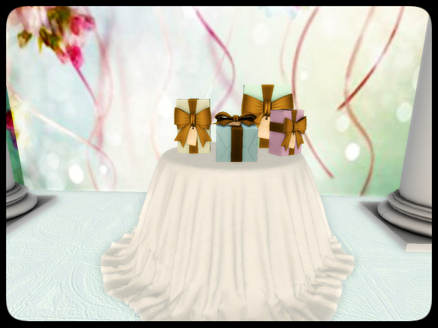 [AE] Wedding Store - Linden Gift Table Round B