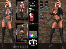 V-Twins Biker - Cruel Outfit (WEAR ME) for Maitreya, Slink and Belleza